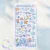 1 Sheet 3D Cartoon Relief Sticker Fun Animal Crystal Jelly Patch Embossed Sticker Creative Stationery Journal DIY Decoration ZYF
