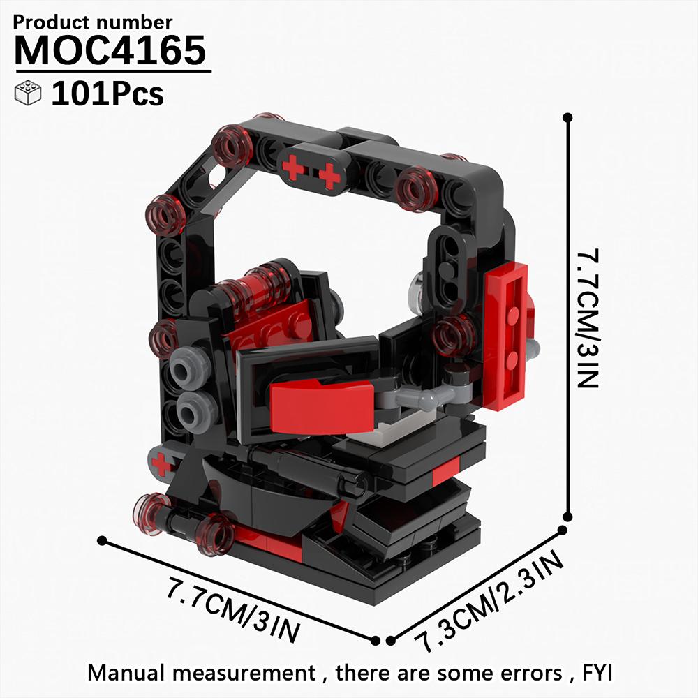 MOC City Bricks Počítačové stoly Nábytek Herní Kancelář Kompatibilní Figurky Stavebnice Kreativní Hračky Pro Děti Dospělé Dárek