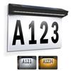 Solar Powered Illuminated Address Plaque Features High Visibilities Number for Night Use and Weatherproofed