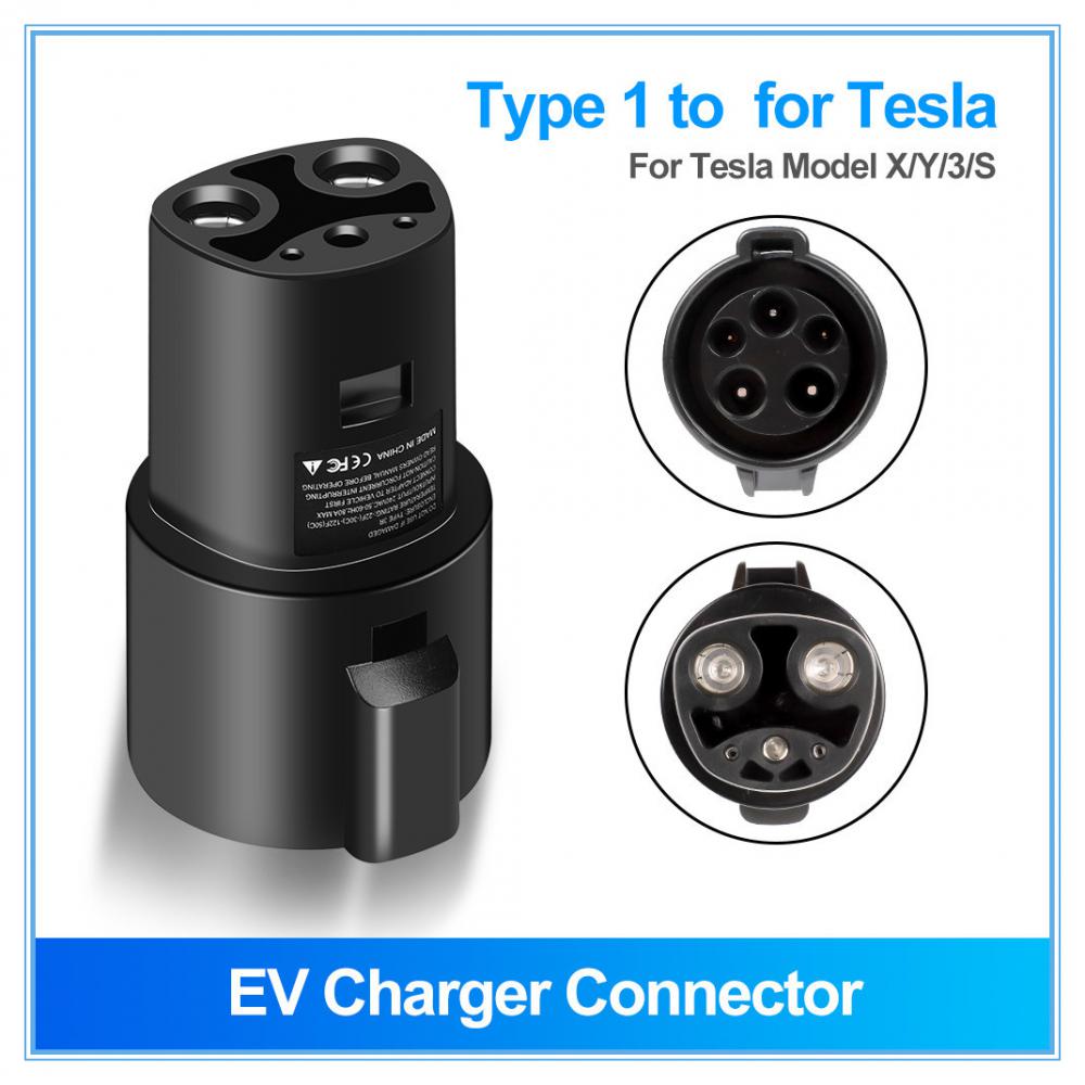

Адаптер для зарядки электромобиля Type1 J1772 для Tesla Model XY 3 S для разъема зарядного устройства EVSE Conversion Gun Socket