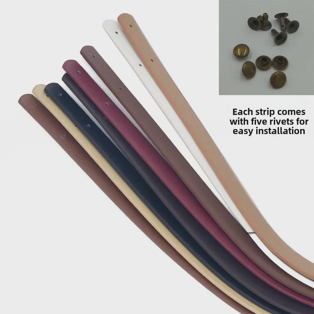 1,8 cm breiter PU-Nieten-Schultergurt für Taschen, 60 cm langer Handgurt aus Leder