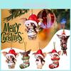 Merry Christmas Gremlins Gizmo Acrylic Santa Hat Pendant Xmas Tree Decor