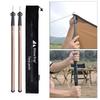 2 Pieces Universal Telescopic Tent Rods, Adjustable Awning Poles, Alloy 4-Section 27.5-83''