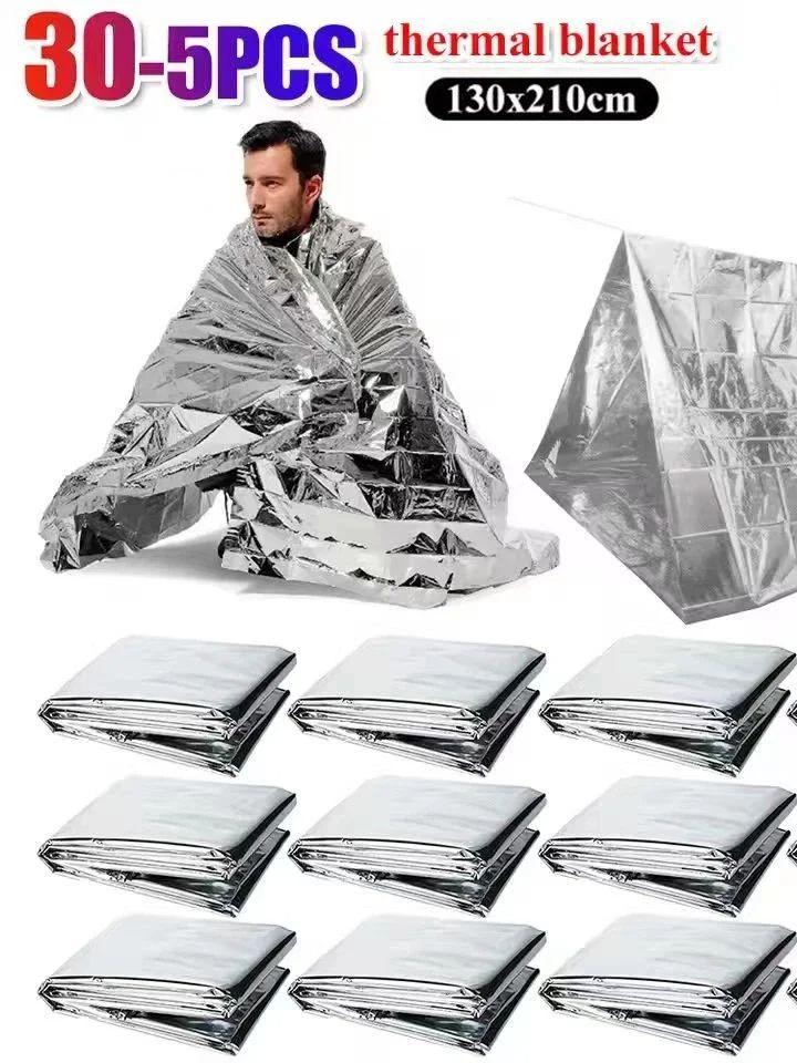 Emergency survival blanket, foil survival blanket for camping, hiking, and outdoor rescue kits
