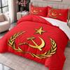 Soviet Union 3Pcs Bedding Set Duvet Cover With Two Pillowcases For Bedroom Home Decoration