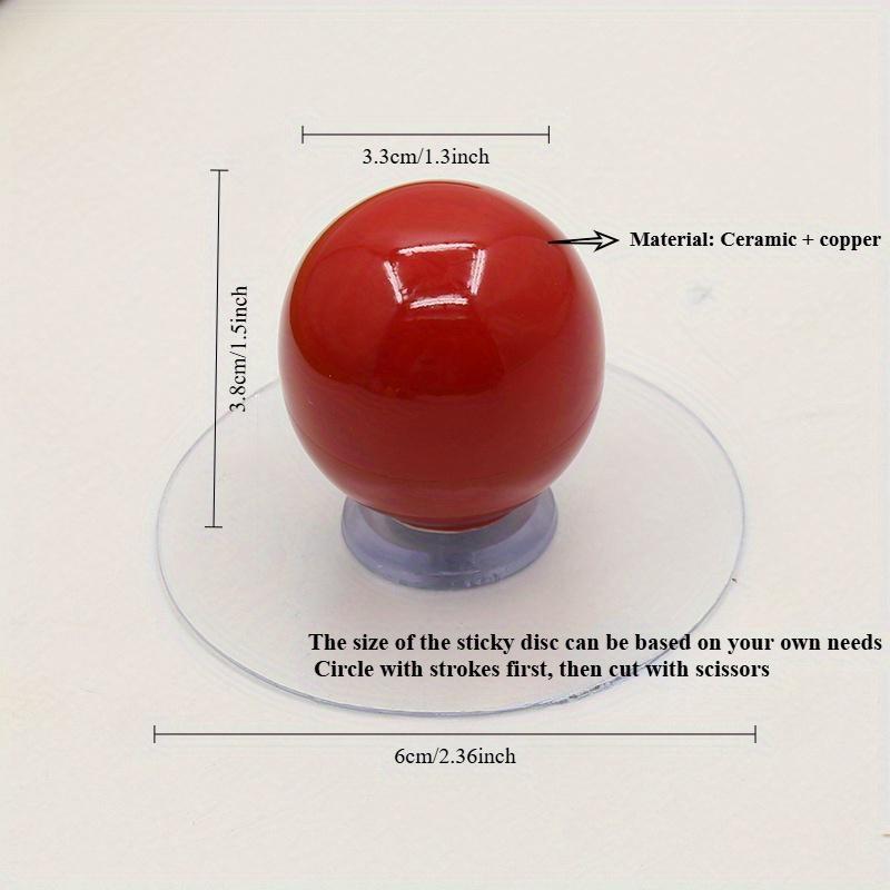 1PC Ceramic Handle Simple Colorful Single Hole No Punch Handle - for Wardrobe Drawer Cabinet Handle Bottle Cap Carry Handle