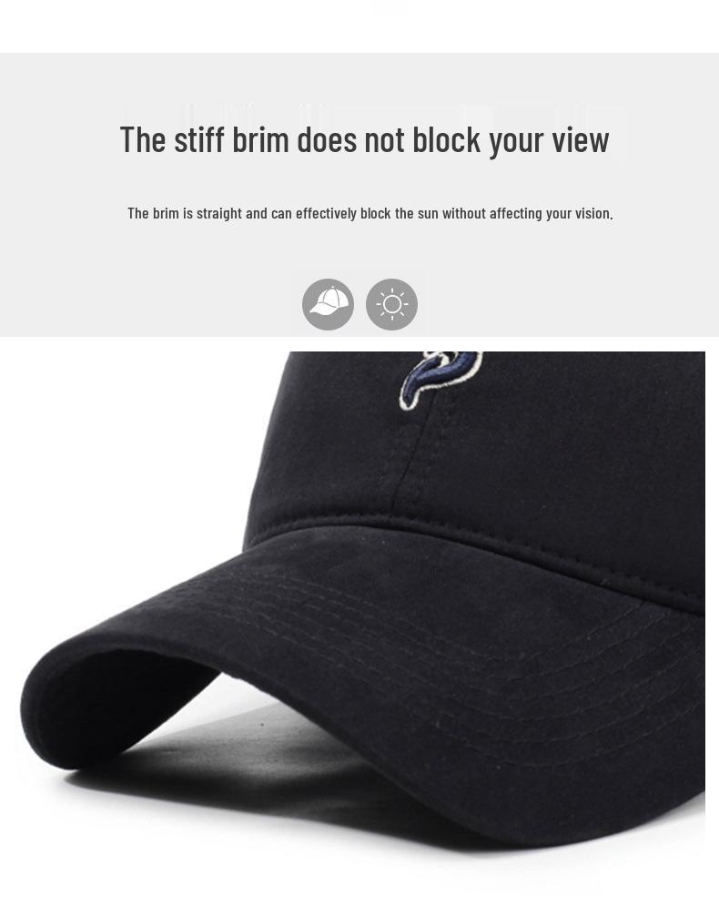 Korean Fashion Women's Embroidered Wide Brim Baseball Cap 2025 - Duckbill Design