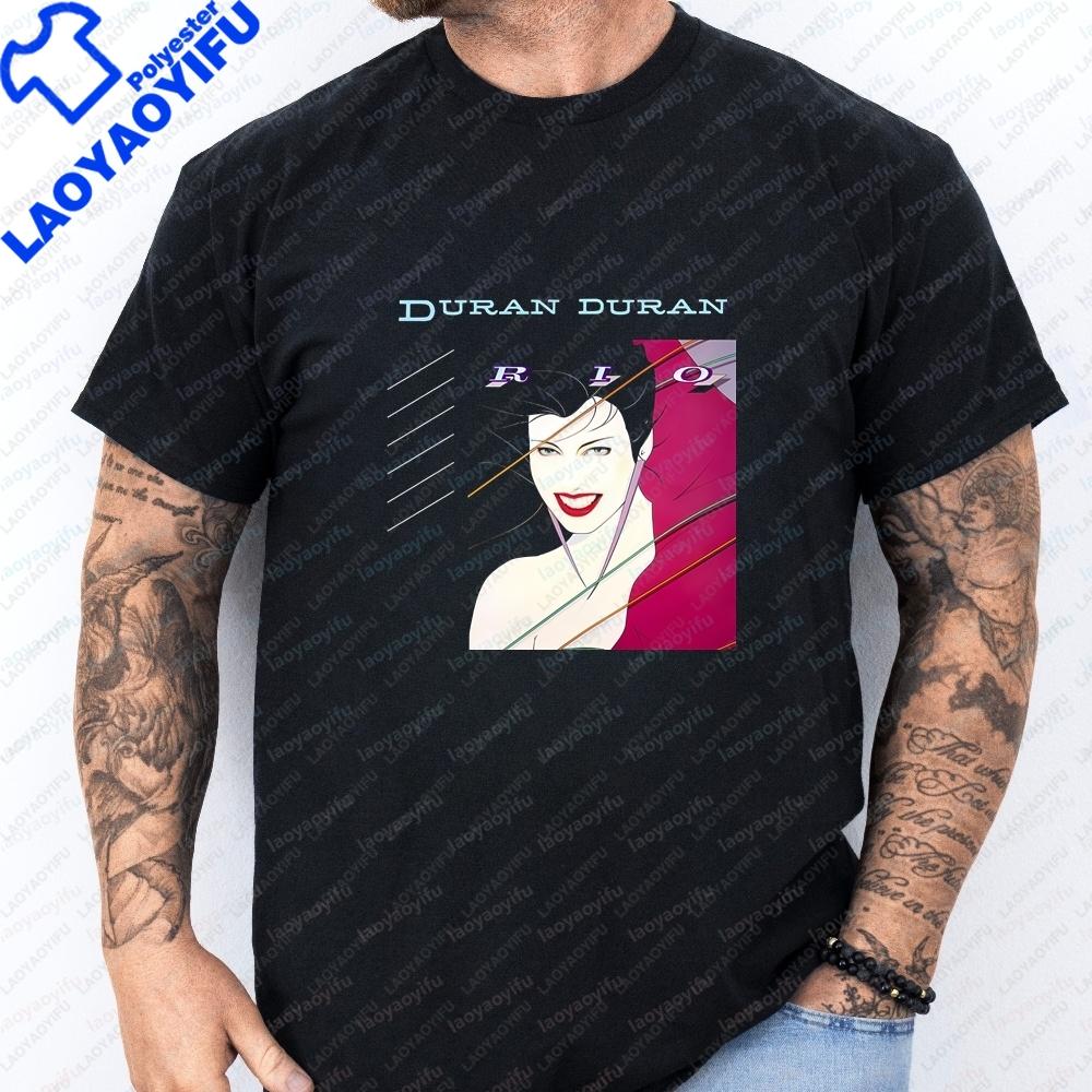 Newly Launched Duran Duran Band Summer Trendy Shortsleeved Tshirt Suitable for Both Unisex and Unisex Large Size