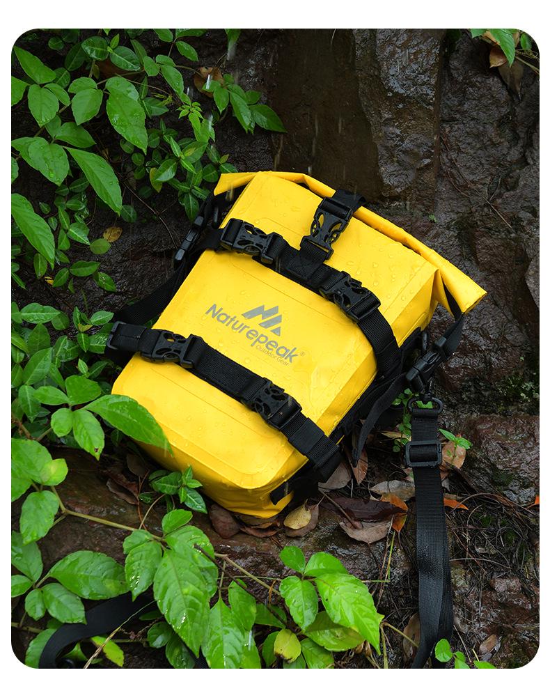 Naturepea Waterproof Motorcycle Saddlebag and Multi-functional Riding PVC Backpack