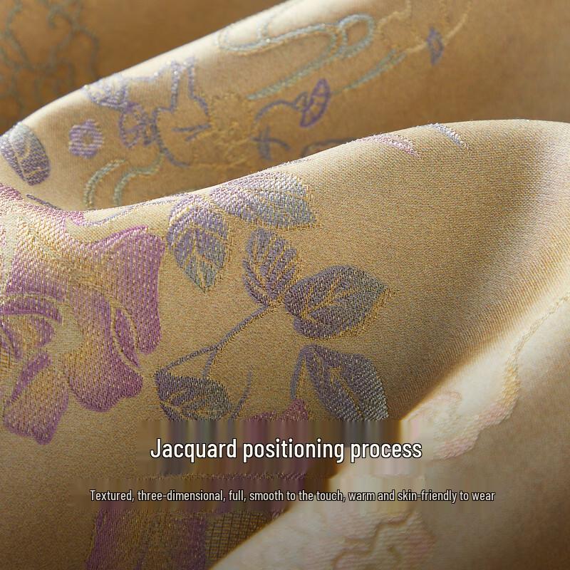 Women's New Chinese Style Floral Print Fishtail Midi Skirt