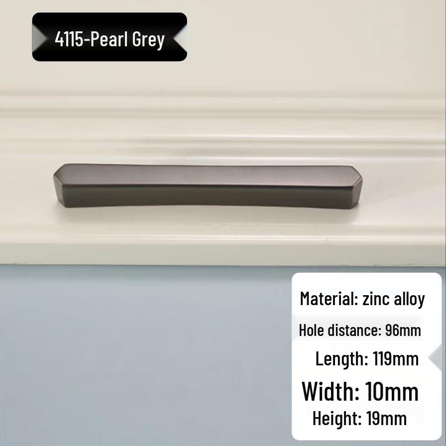 Modern Minimalist Zinc Alloy Cabinet Door Handle