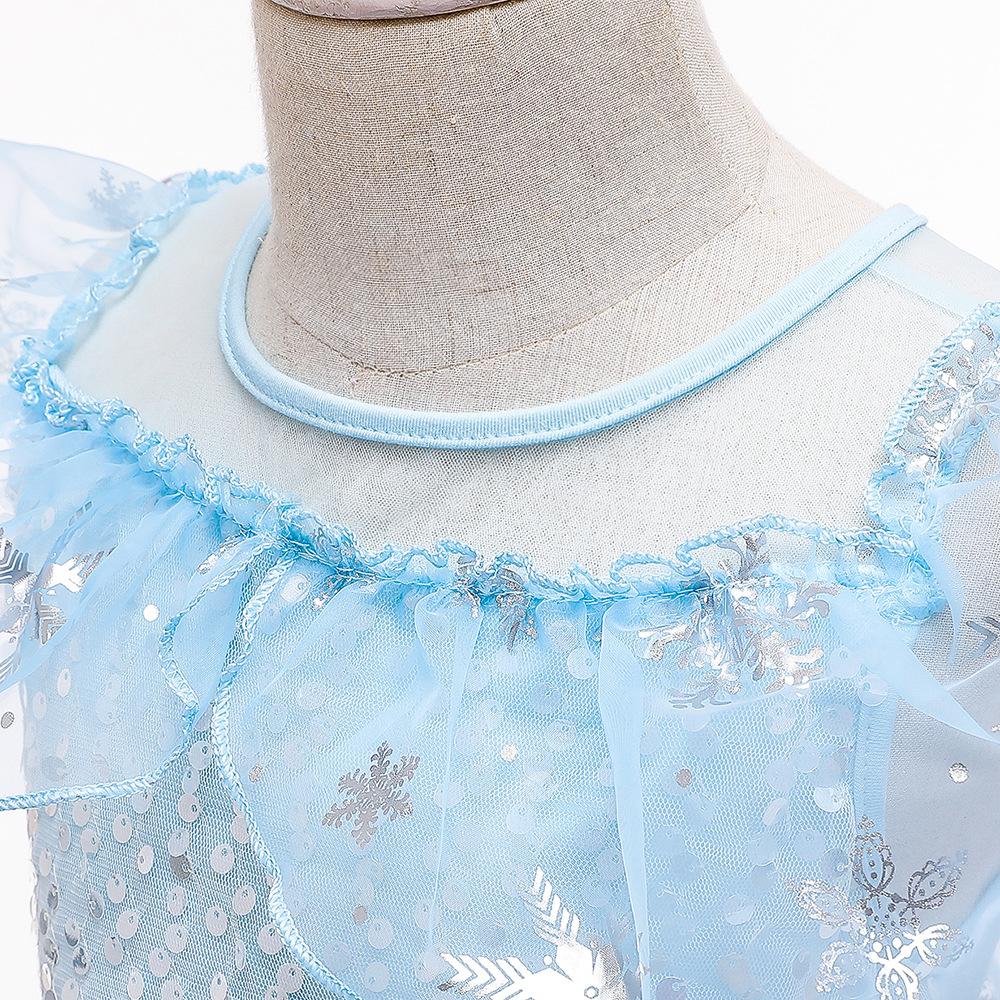 Kinderkleider für Mädchen Kleid Cosplay Prinzessin Schnee Kostüme Kinder Party Weihnachten Mesh Kleider Geschenk Mädchen Kleidung