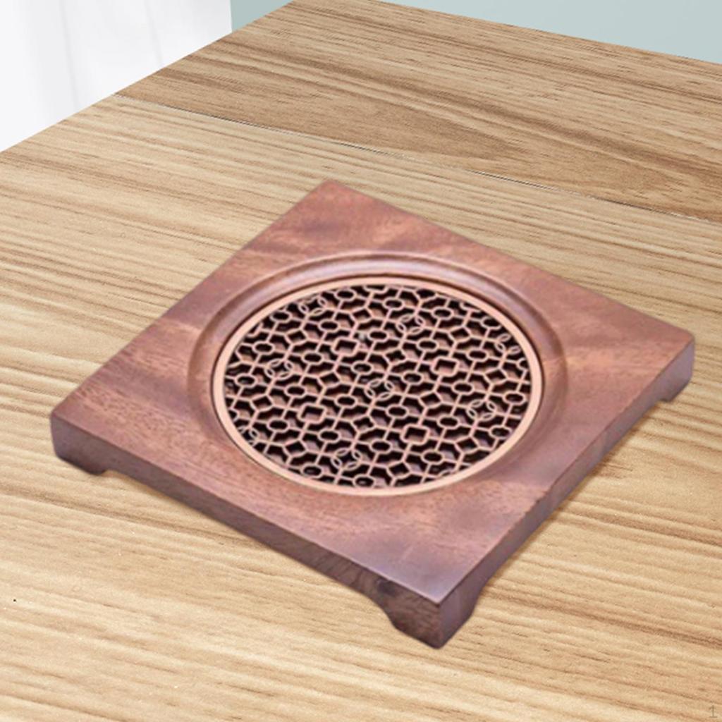 Elegantes Untersetzer-Set aus Walnussholz für den Heim- und Bürogebrauch