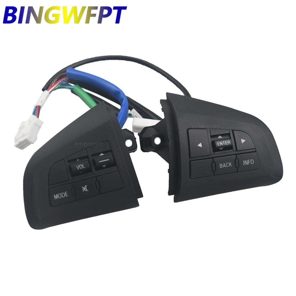 For mazda 3 mazda5 CX-7 BL 2008-2013 Control Switch Car Styling Volume Mode Function Left+Right Steering Wheel Control Buttons