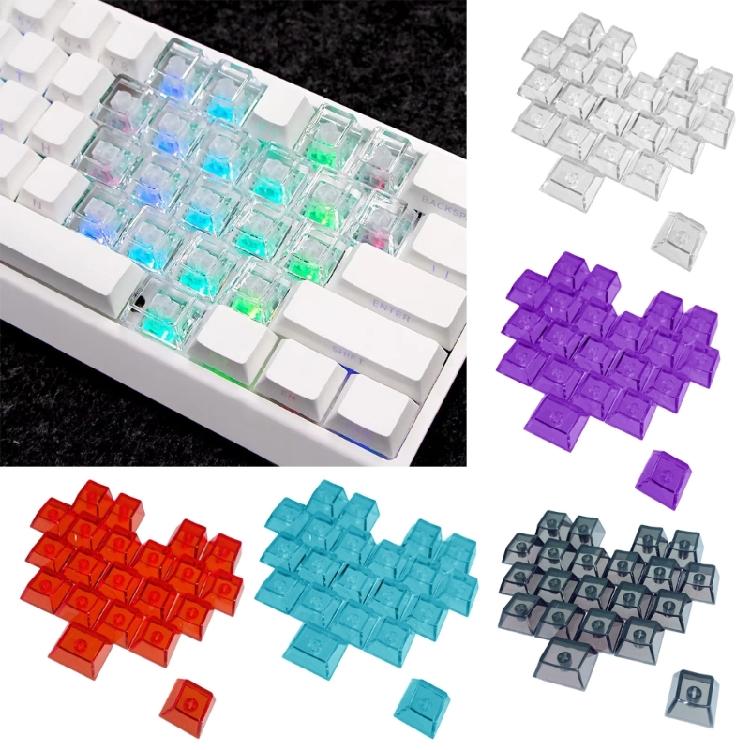 PC Herz Keycaps 21 Tasten OEM Höhe Rutschfest Mechanisches Upgrade