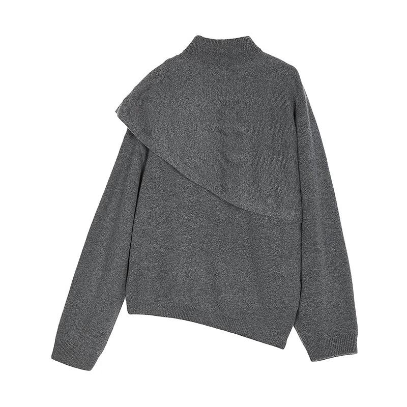 JNBY Women's High-Neck Wool Cashmere Pullover Sweater