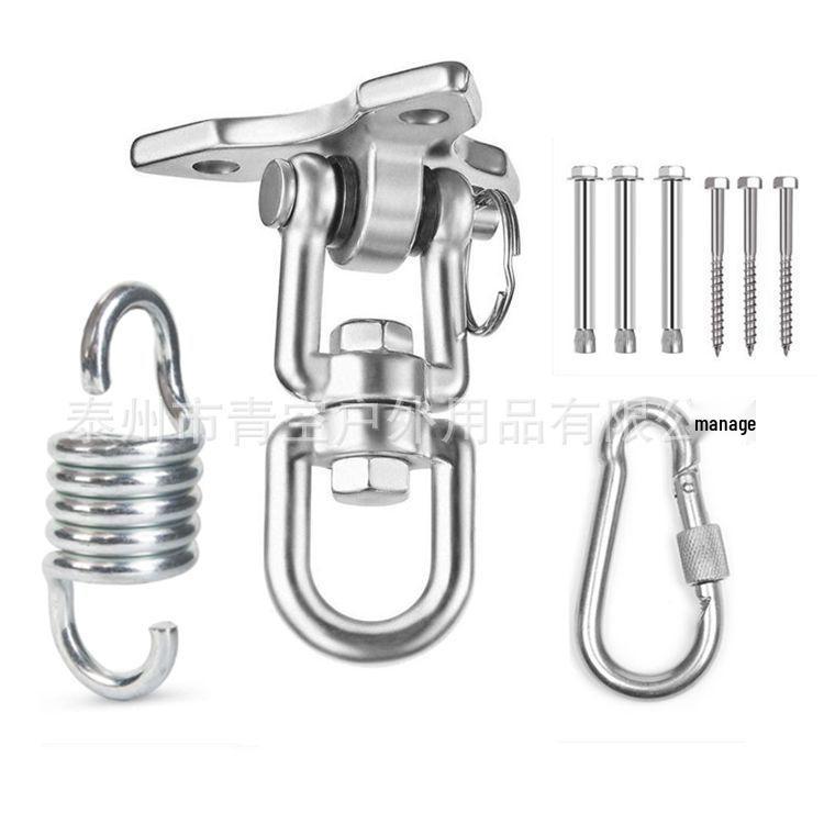 360° Rotating Stainless Steel Swing Hook for Outdoor Hammock or Swing Chair