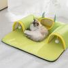 Cat Tunnel Bed Sleeping Pad Cat Bed With Tunnel Toys Cushion Pet Supplies For Indoor Kitten Puppy Bunny Small Animal