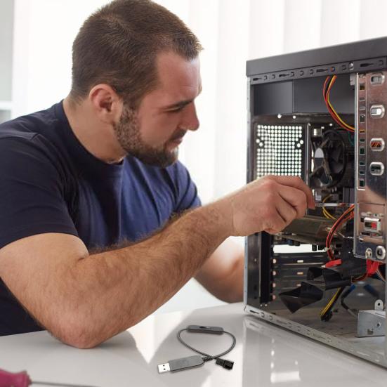 Power Adapter Cable 4Pin 5V To USB To 12V PVC Eco-friendly Stable Performance