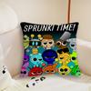 Funny Game Cartoon S-Sprunki Cushion Cover Cushion Room Bedroom Headboard Sofa Living Backrest Nap Time Pillow Case