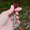 6Pcs Spring Buckle Outdoor Camping Deck Nail Aluminum Zinc Zinc Alloy Fixed Tent Rope Buckle  Outdoor Camping