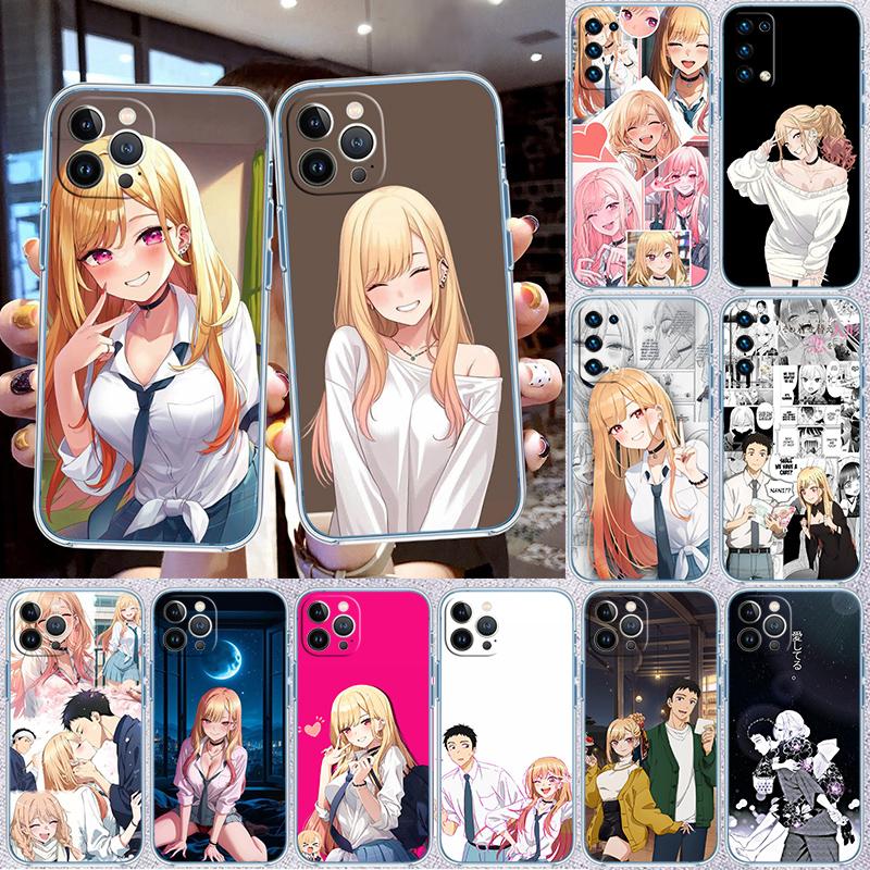 RP45 M-Marin K-Kitagawa Transparent Phone Case for Motorola Moto G7 G8 G9 G84 G85 G73 G24 G15 Z2 Play Power Plus