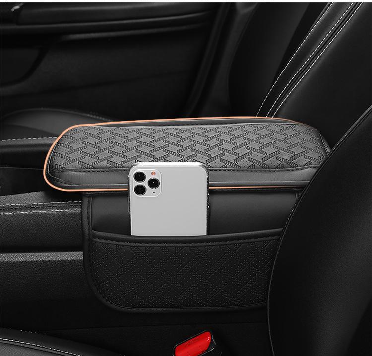 Universal Car Armrest Pad: Heightening & Storage Solution for Central Elbow Rest