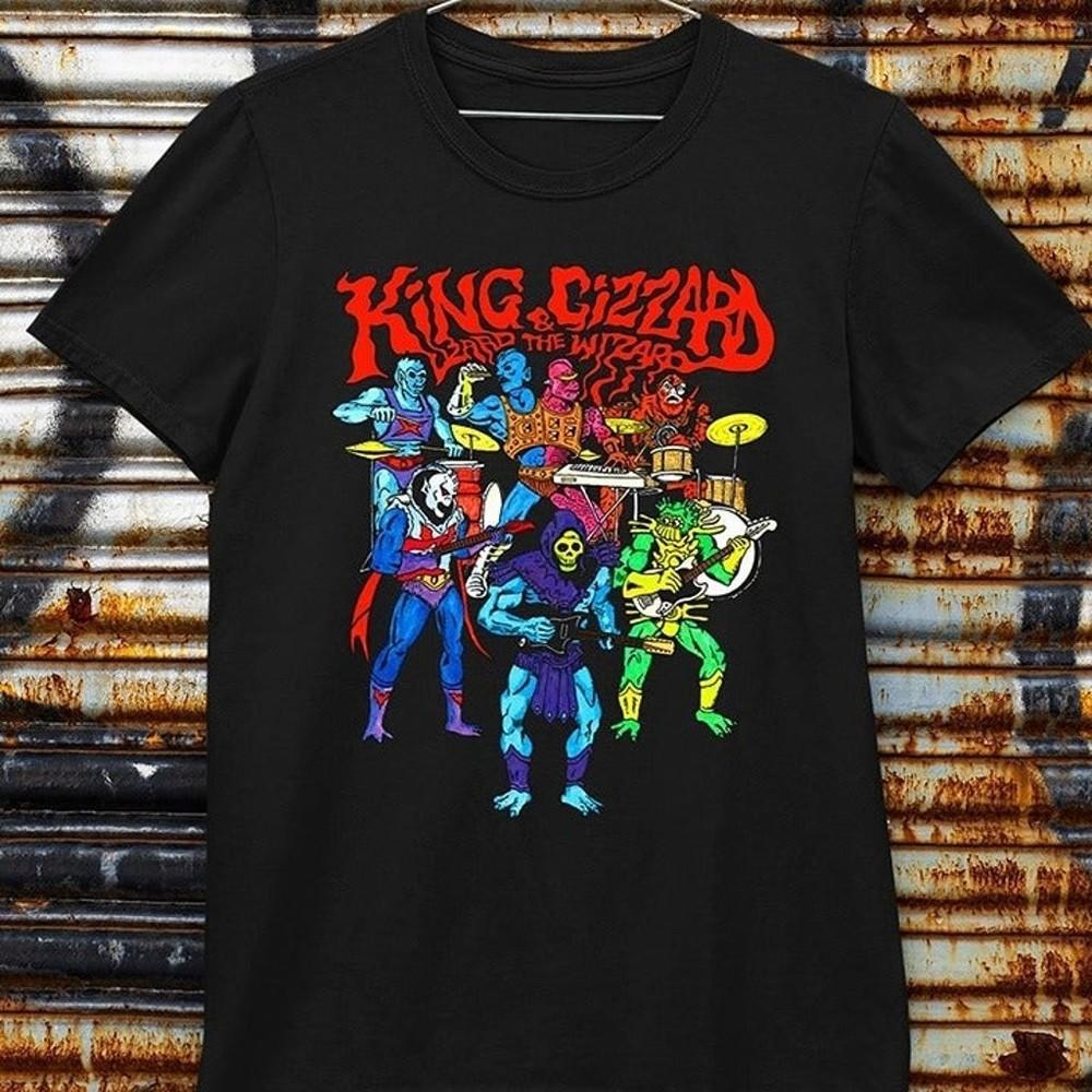 

Новая футболка King Gizzard & The Lizard Wizard Подарок для фанатов Унисекс Все размеры Футболка с коротким рукавом SS5 Унисекс Футболка Графическая футболка XXXL