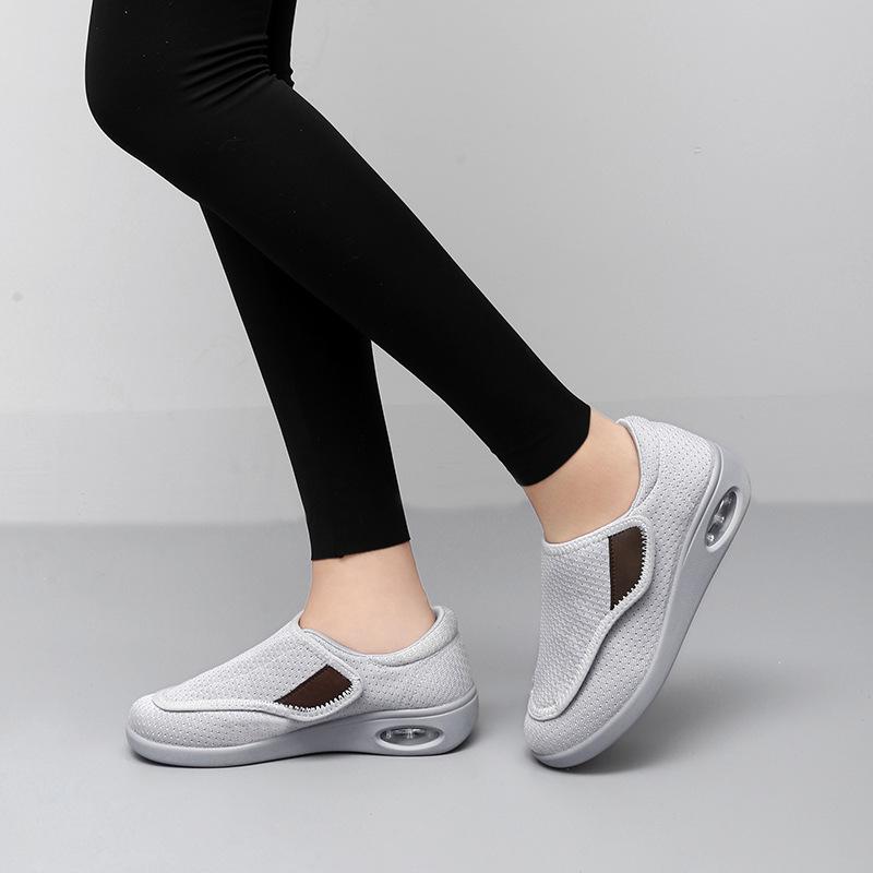 Scarpe da Passeggio da Donna 2025 in Rete Traspirante con Velcro - Suola Morbida, Comfort Casual