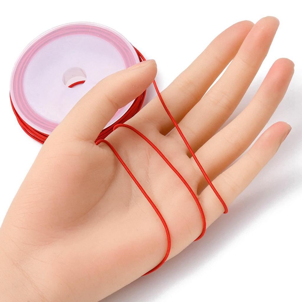 10 Rolls Mixed Color 1mm Polyester Elastic Cord for DIY Bracelets, Necklaces, Beading