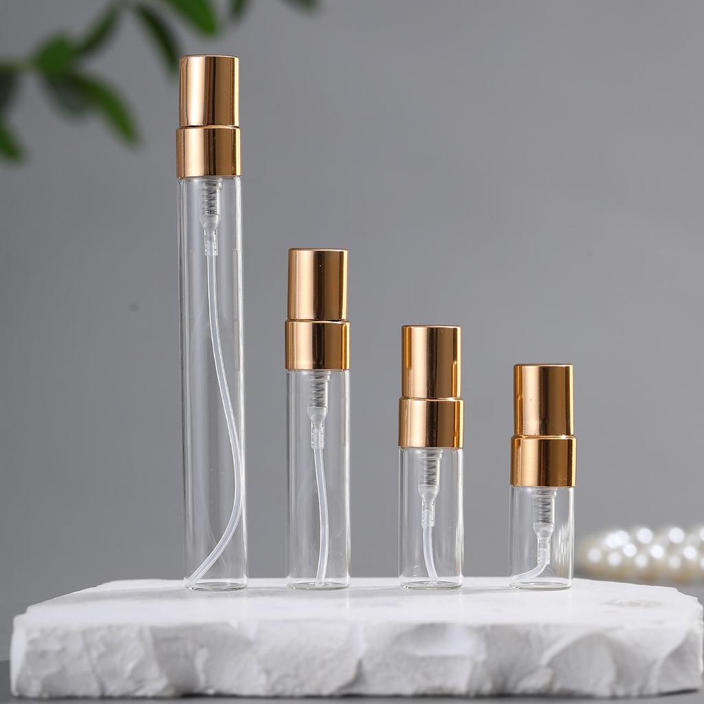 Mini Portable Perfume Atomizer: 2ml, 3ml, 5ml, 10ml Glass Spray Bottle