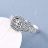 Lindon Classic Copper Zircon Ring Ladies Jewelry Wedding Promise Party Gift