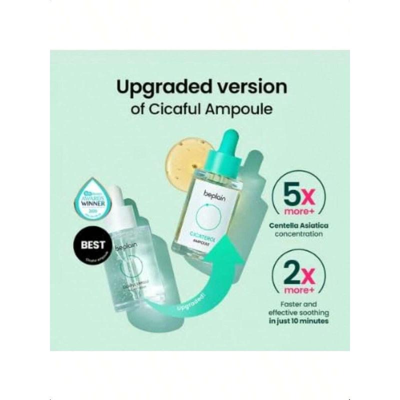 Beplain Cicaterol Ansiktsserum 30ml | Kraftfull Lugnande & Återhämtande Formula För Irriterad, Känslig Hud