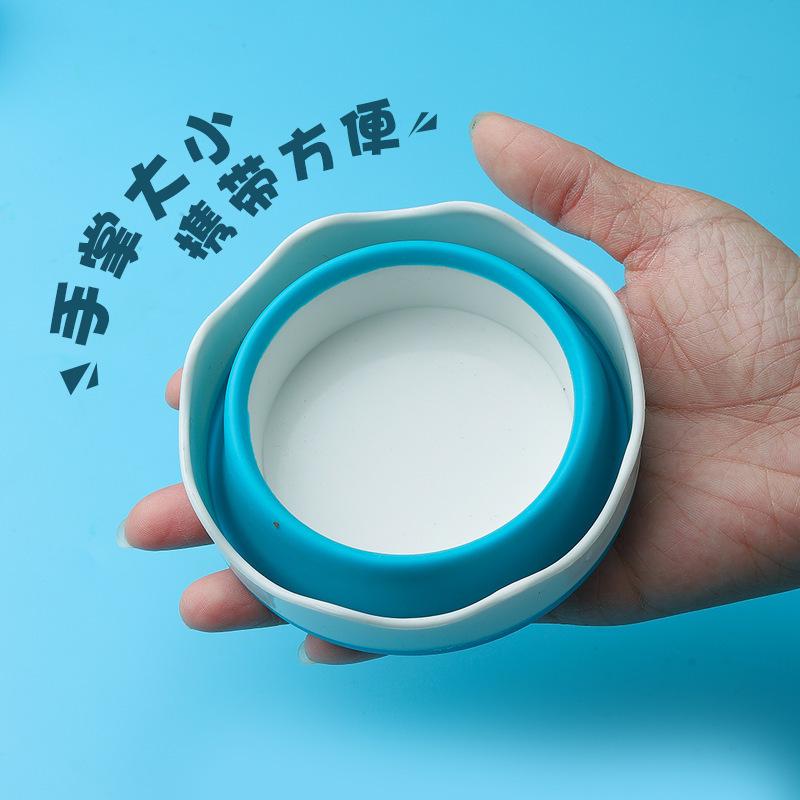 Mini Folding Silicone Watercolor & Gouache Brush Holder Cup