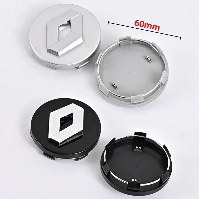2026 Hot For Renault Hub Caps 4PCS 57mm 60mm Car Tire Center Hub Cap Logo Sticker Rim Cap Badge For Renault Megane 2 3 Clio 4 Tr