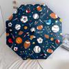 1 PC Automatic Folding Umbrella - Football Pattern, Portable & Foldable Design with 8 Ribs, Christmas Birthday Gifts