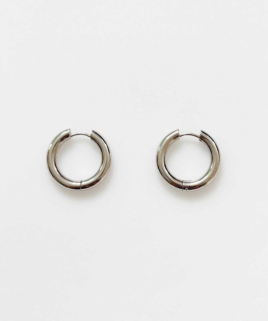 August Harmony Pipe Hoop Earrings / 2 Colors