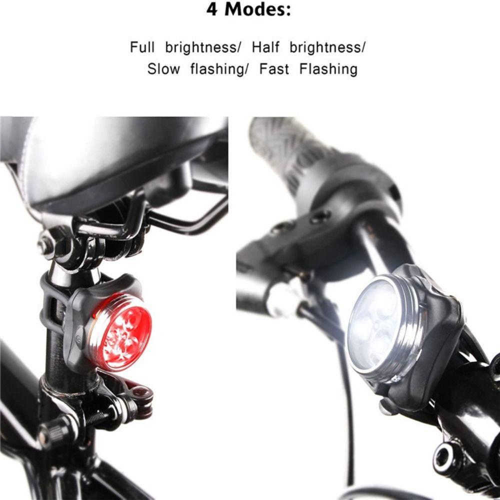 Front Headlight Cycling Bike Taillight USB Rechargeable Bicycle Lamp  Riding Equipment