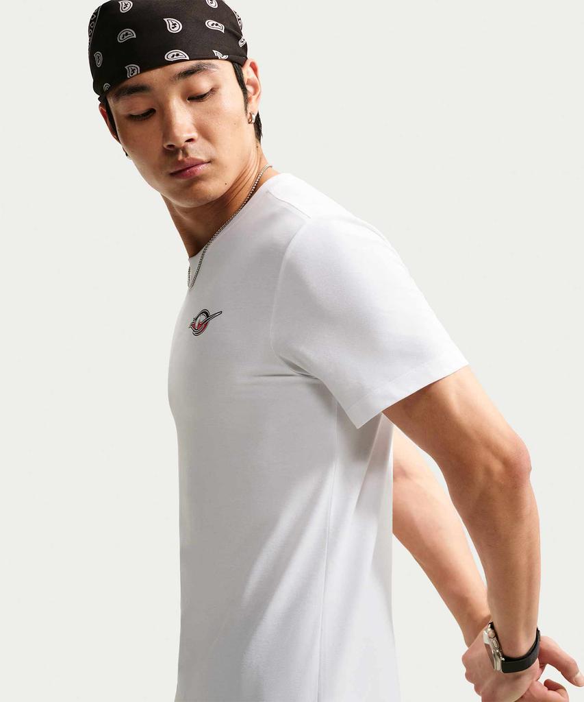 Nike Dri-Fit Running T-Shirt M - White:Fusion Red:Black / Im5320-100