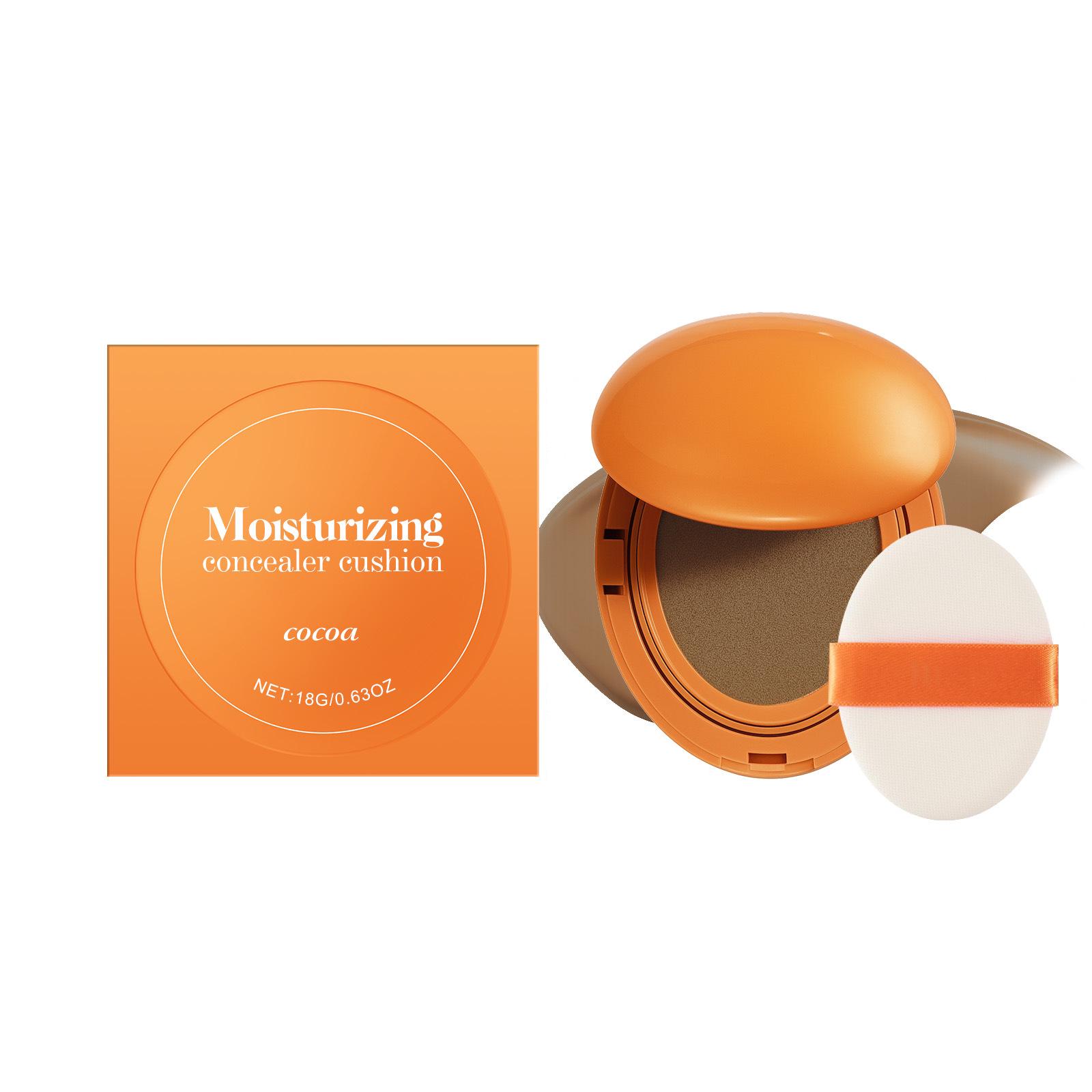 Cocoa Moisturizing Concealer Cushion: Natural, Long-lasting, Velvety Texture, Lightweight, and Close-fitting.