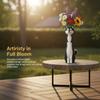Schokbestendig Hars Dier Bloemenvaas Schattige Hond Kat Vorm Speels Ornament voor Familie Huis Kinderkamer Bureau Decoratie