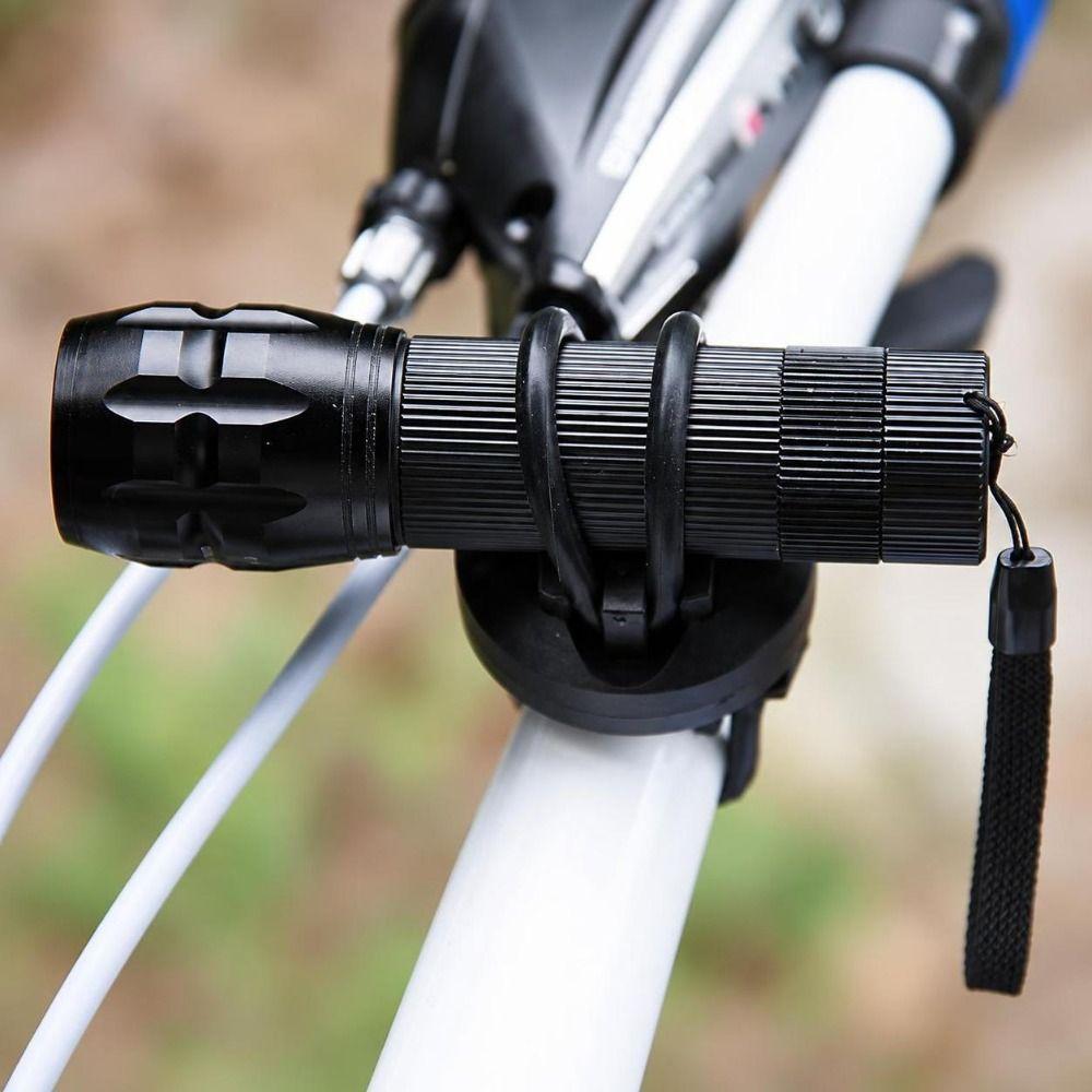 Lightweight Bike Flashlight Mount 360 Degree Adjustable Torch Light Mount Clip Bicycle Accessory