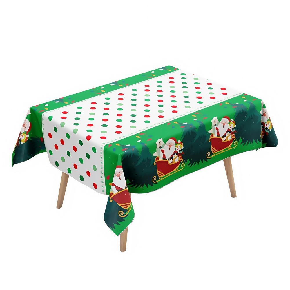 Disposable Christmas Tablecloth Bronzing Table Cover Disposable Tablecloths New Year Party