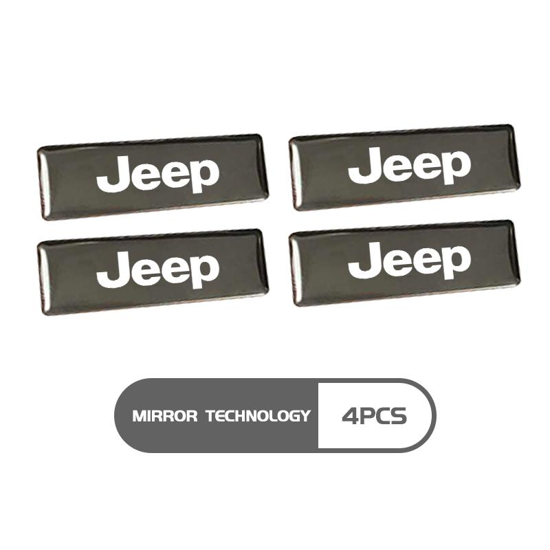Car Logo Metal Waterproof Sticker Auto Decoration Accessories For Jeep Compass FRenegade Cherokee Wrangler JK Patriot Liberty