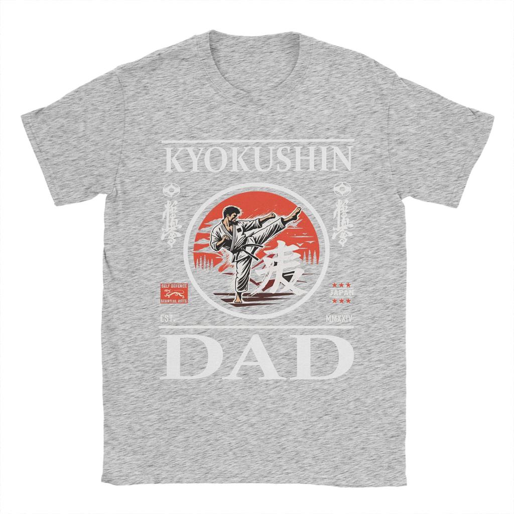 Kyokushin Karate Dad Cotton TShirt For Men Summer Streetwear TShirts Harajuku Tees Plus Size Cheap Tops