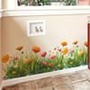 Watercolor Small Daisy Grassland Home Background Decoration Beautifying Wall Sticker