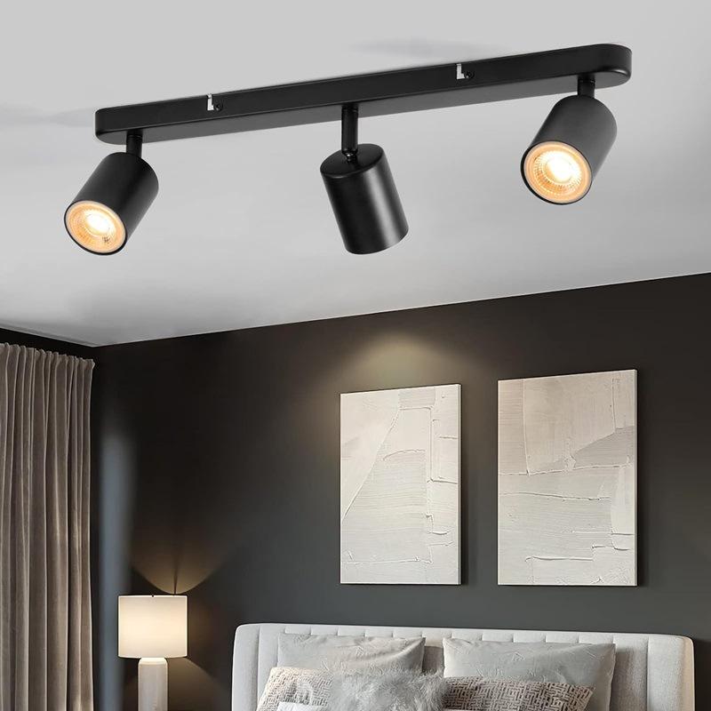 GU10 LED Ceiling Spotlight, House Decoration, Indoor Light Fixture, Corridor, Shop Ceiling Track Lamp, Angles Adjustable Decor