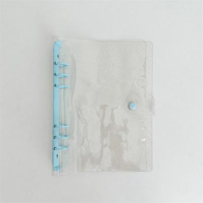 PVC and Metal A5 Binder Transparent Multiple Colors Loose Leaf Notebook Shell Waterproof 6-hole Photocards Holder Students