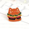 Food Cartoon Animal Brooch Creative Trash Can Kitten Brooch  Shirt Decor