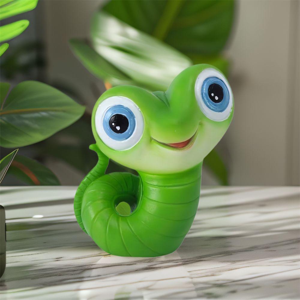 Cartoon Small Snake Figurine Funny Simulation Animal Sculpture Creative Cobra Sculpture  Office